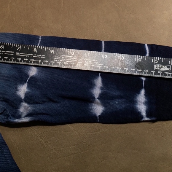 CHICO’S Spring Summer Cardigan, NWOT, Blue/White TIE DYE, Chico’s Size ZERO - Picture 6 of 8